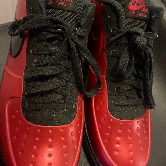 ❤️ nike air force 1 foamposite red main image 4